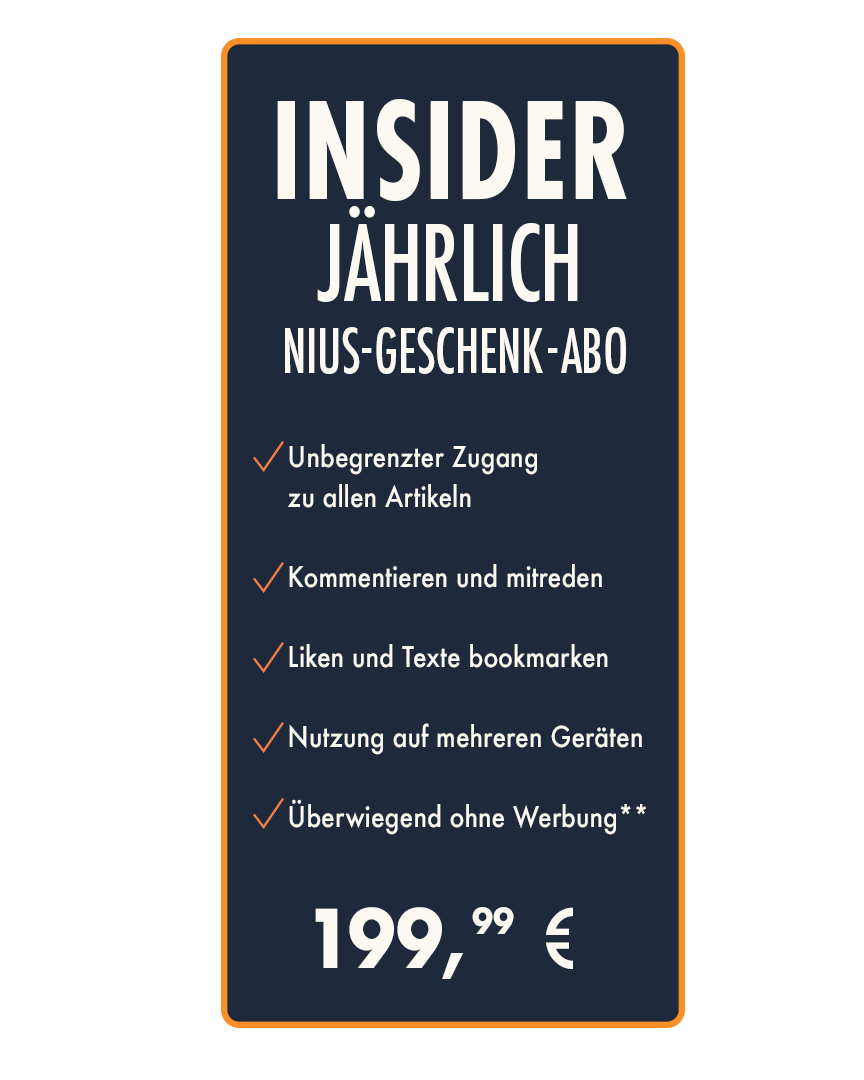 Insider Jährlich NIUS-Geschenk-Abo