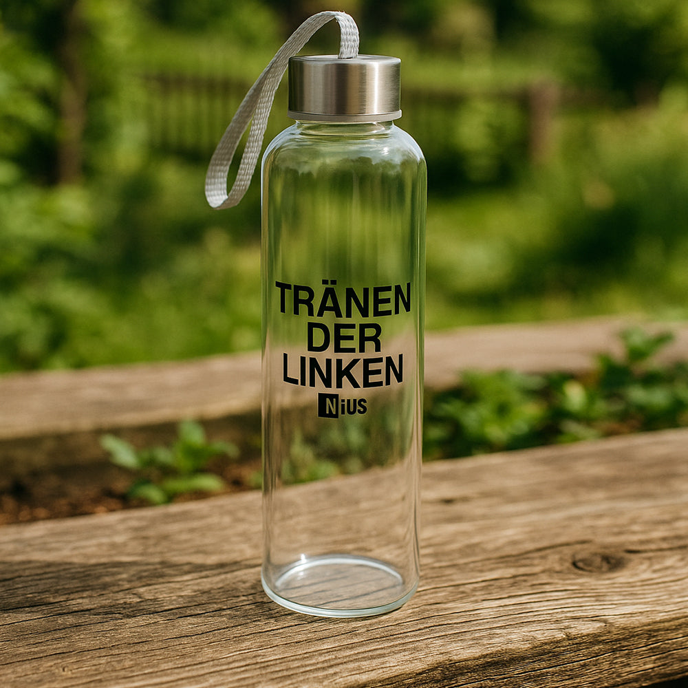 Glasflasche "Tränen der Linken" - NIUS