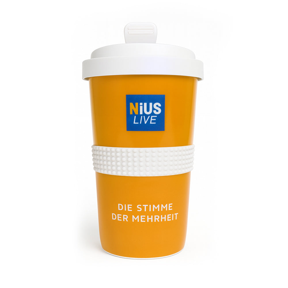 NIUS x Mahlwerck Premium Kaffee-to-Go Becher aus Porzellan - NIUS Live