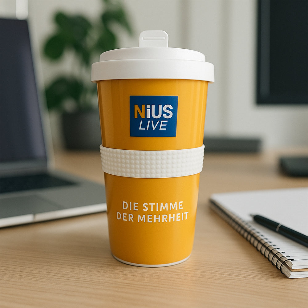 NIUS x Mahlwerck Premium Kaffee-to-Go Becher aus Porzellan - NIUS Live