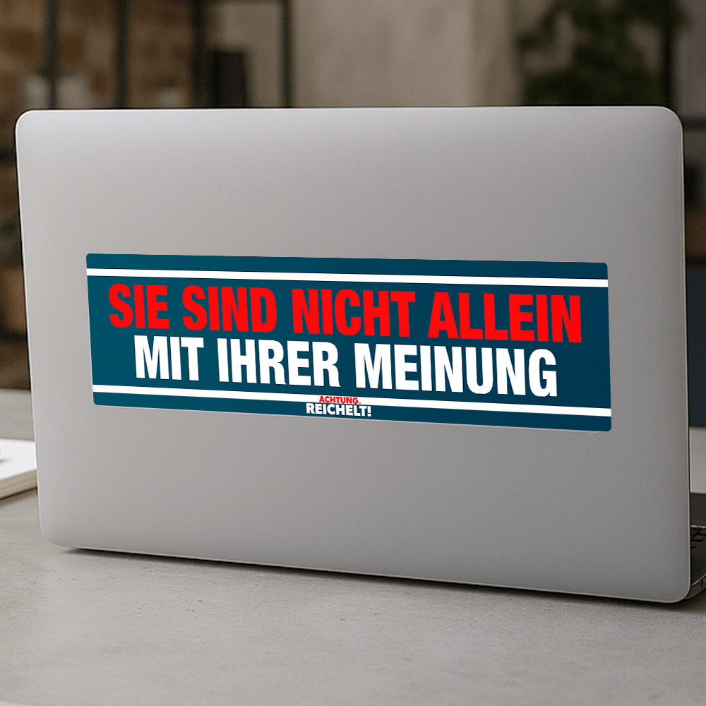Achtung Reichelt! - Sticker „Meinung“
