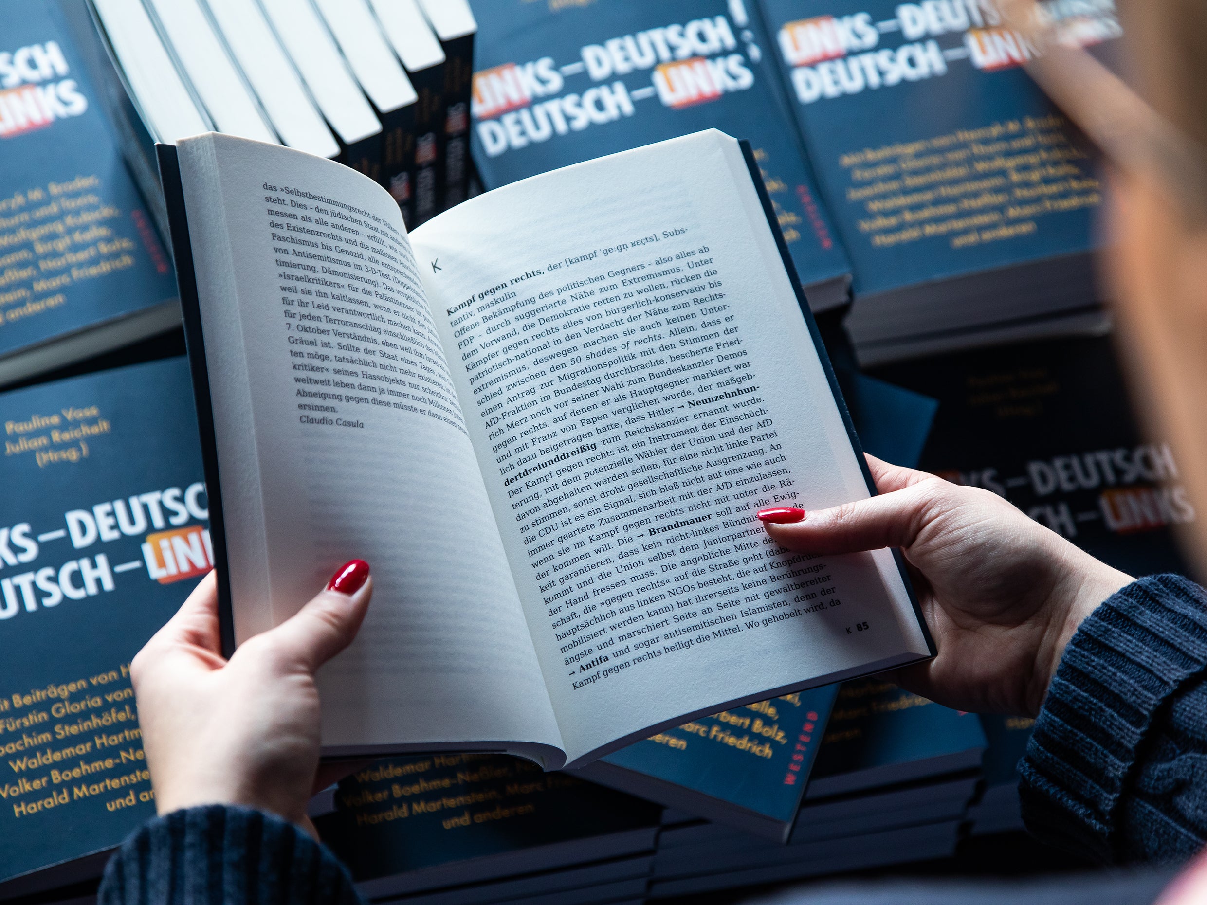 Buch „Links-Deutsch / Deutsch-Links" signiert + NIUS Trinkflasche & Stoffbeutel