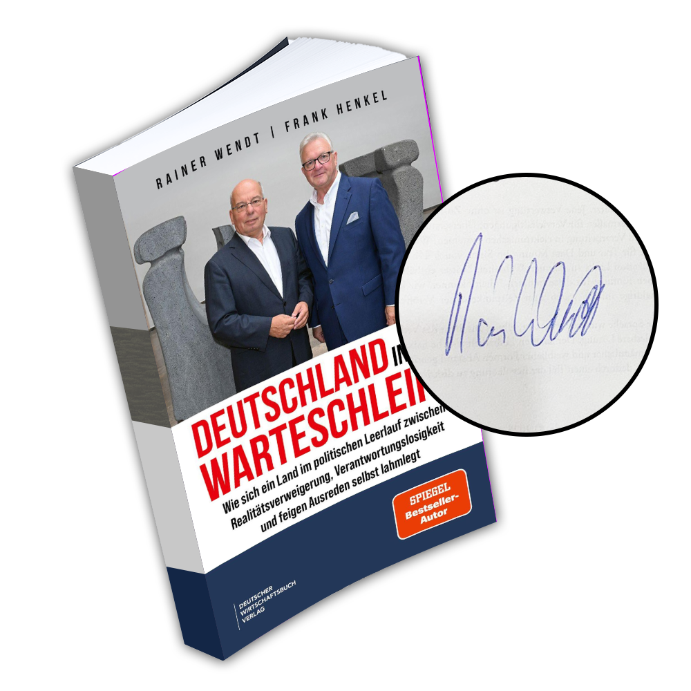 Deutschland in der Warteschleife, persönlich signiert von Rainer Wendt
