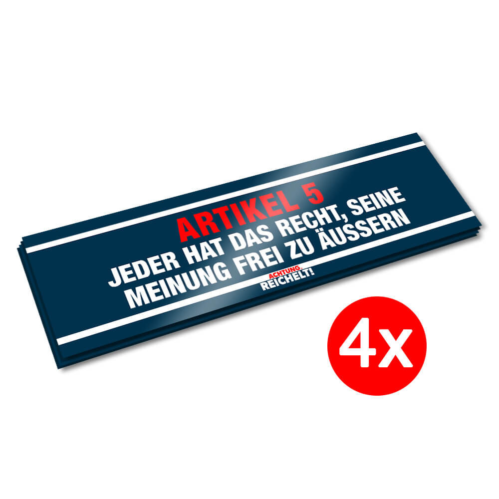 Achtung Reichelt! - Sticker "Artikel 5"