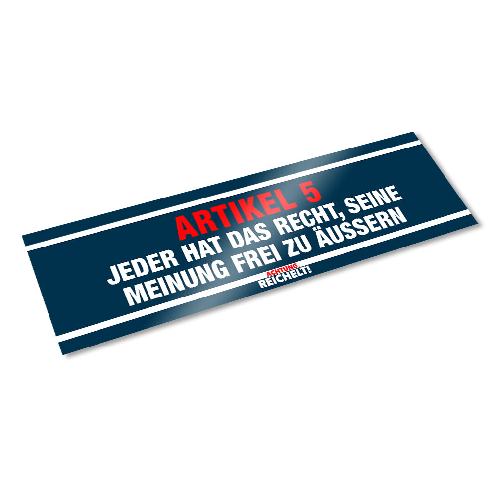Achtung Reichelt! - Sticker "Artikel 5"