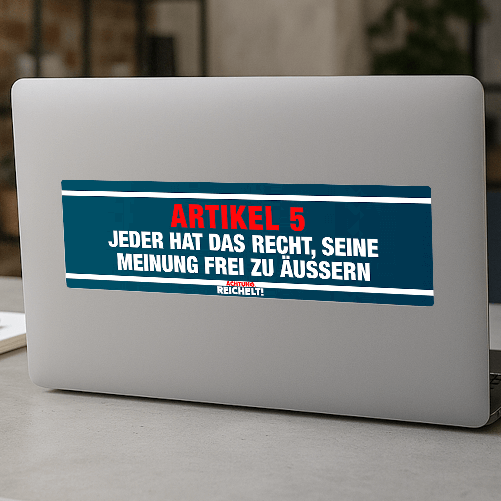 Achtung Reichelt! - Sticker "Artikel 5"