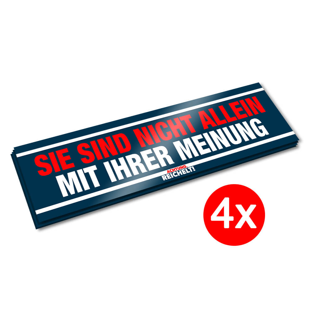 Achtung Reichelt! - Sticker „Meinung“