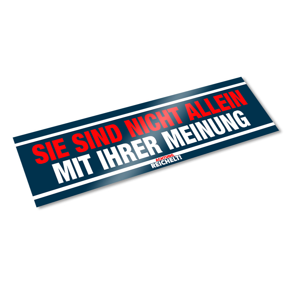 Achtung Reichelt! - Sticker „Meinung“