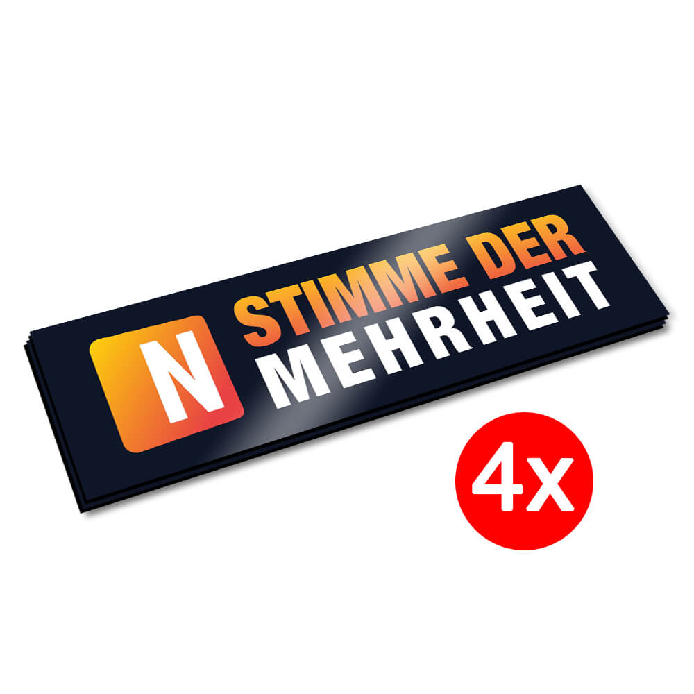 NIUS - Sticker „Mehrheit“
